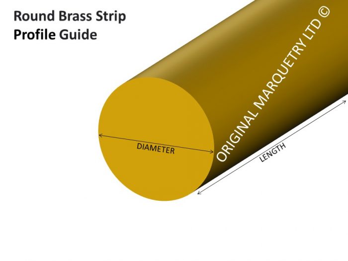 Inlay Round Brass Strip - Shape Guide