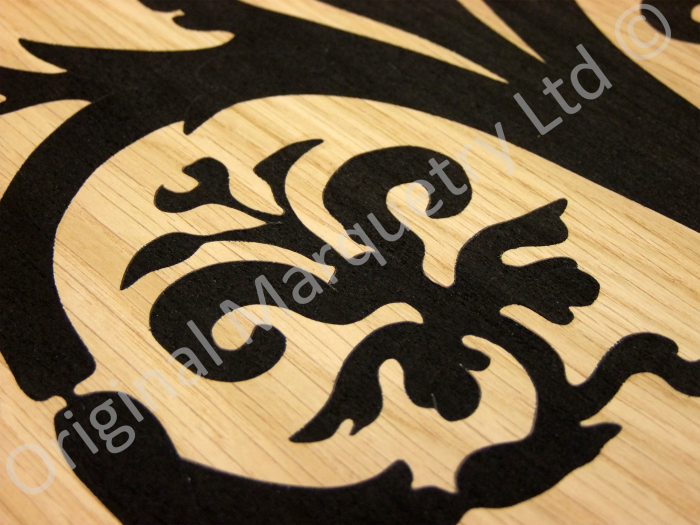 Bespoke marquetry for wall panels for a luxury London hotel.