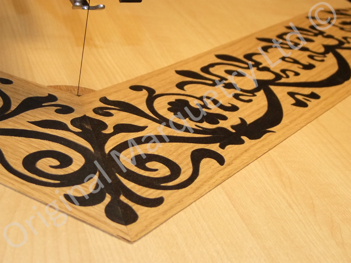 Bespoke marquetry for wall panels for a luxury London hotel.