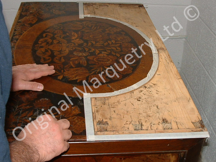 Marquetry Restoration of a Sideboard