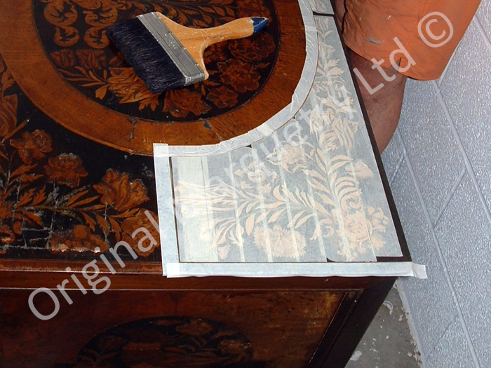 Marquetry Restoration of a Sideboard