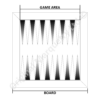 Wood Veneer Backgammon Boards 16" - Image 3