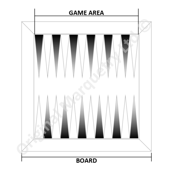 Wood Veneer Backgammon Boards 20" - Image 3