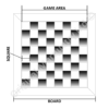 Wood Veneer Chessboards & Draughts Boards 16" - Image 3