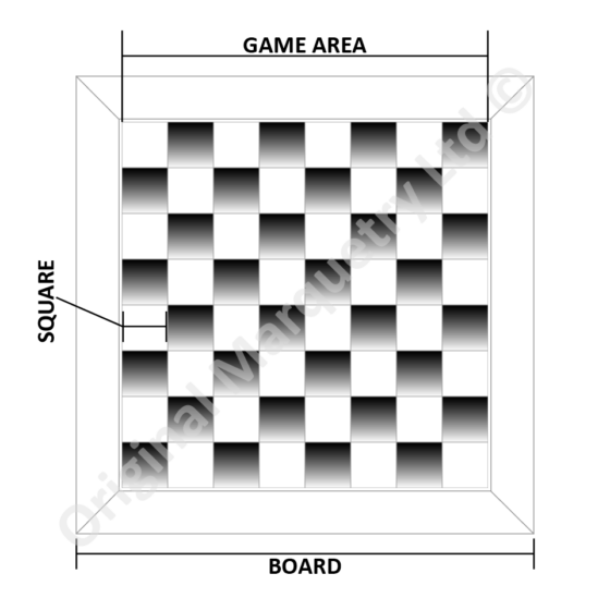 Wood Veneer Chessboards & Draughts Boards 16" - Image 3