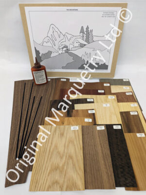 Marquetry Kits, ideal for Beginners - The Mountains