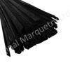 Black Flat Lines 6mm x 1.5mm x 100cm