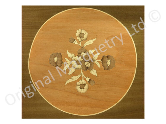 M74 - Marquetry Floral Inlay Panel