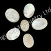 White Mother of Pearl Ovals - Ideal for Carving