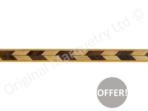 Feather Inlay Bandings 7mm x 1mm x 100cm - B49 - Off Cut Offer