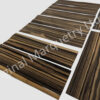 Ebony Macassar Wood Veneer Packs No. 5 - Off Cuts - 9 pcs