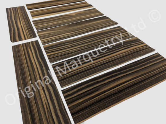 Ebony Macassar Wood Veneer Packs No. 5 - Off Cuts - 9 pcs - Image 2