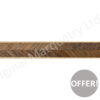 Walnut Feather Inlay Bandings with White Line 19mm x 1mm x 100cm - Off Cut Offer