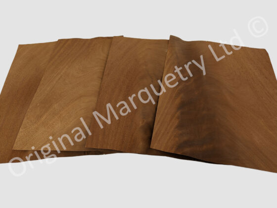 Mahogany Curl Wood Veneer Packs No. 1 - Off Cuts - 4 pcs