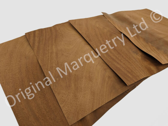 Mahogany Curl Wood Veneer Packs No. 1 - Off Cuts - 4 pcs - Image 2