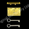 Brass Box Locks - 51 x 30mm - SO12 - Image 2