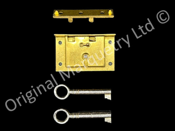 Brass Box Locks - 51 x 30mm - SO12 - Image 2
