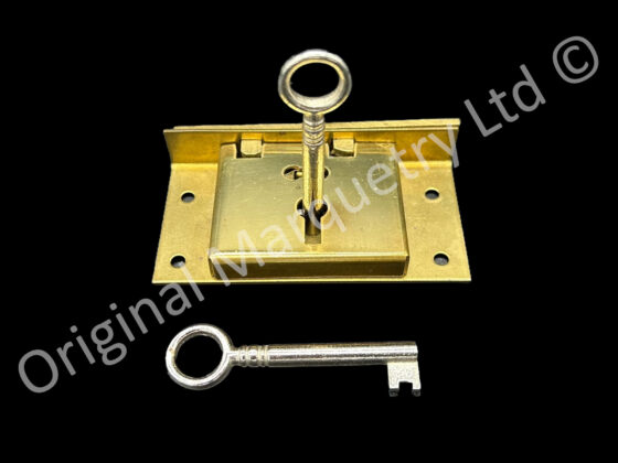 Brass Box Locks - 51 x 30mm - SO12 - Image 3
