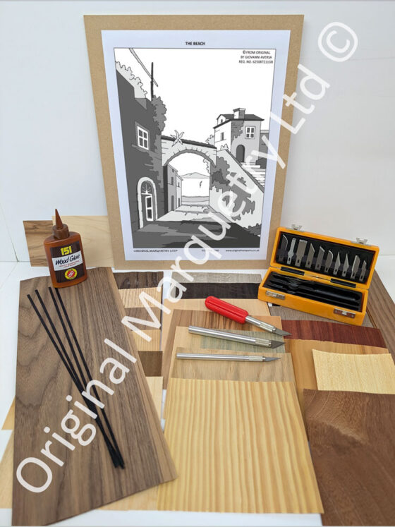 Marquetry Kits with Deluxe Knife Set