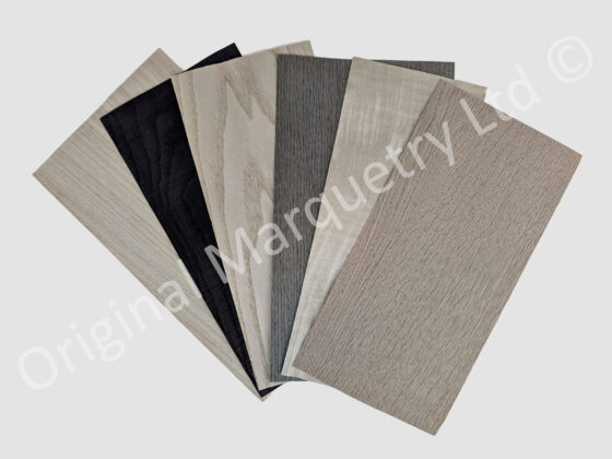 Coloured Wood Veneer Packs Large Grey Shades 6 Leaves Original 